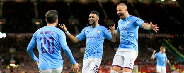 Manchester City beat Manchester United in Carabao Cup first leg