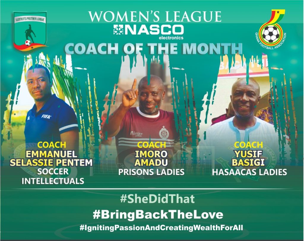 WPL: Nominations for NASCON Coach of the Month