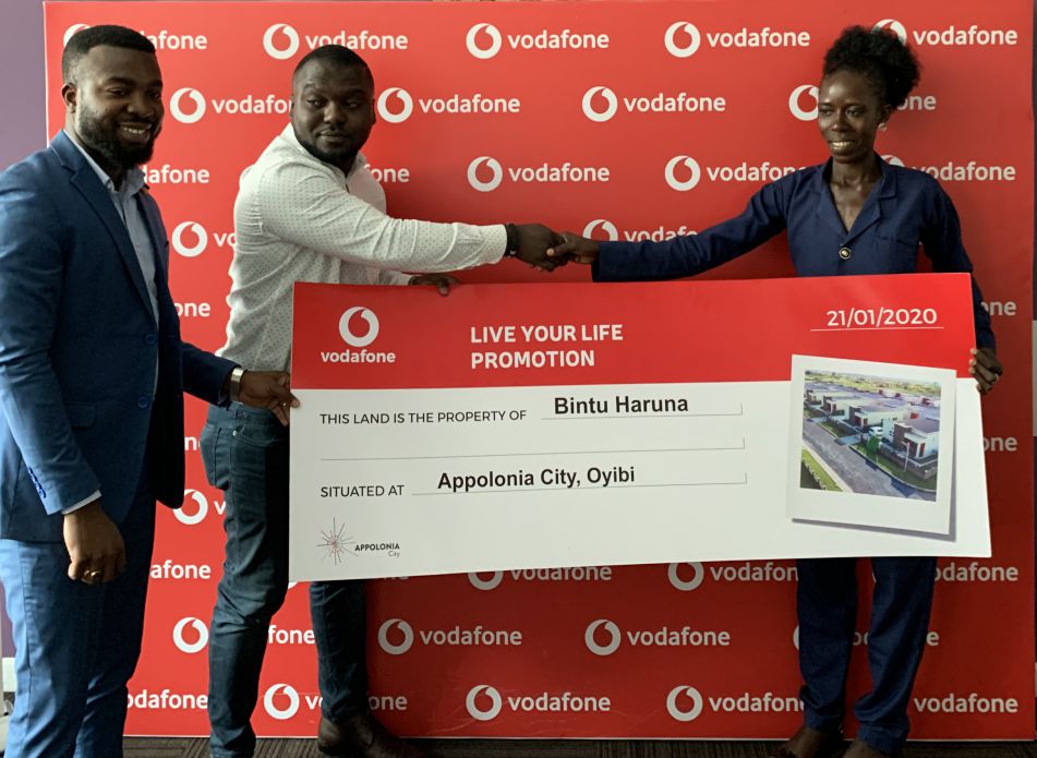 Vodafone rewards customer with a plot of land at Appolonia City