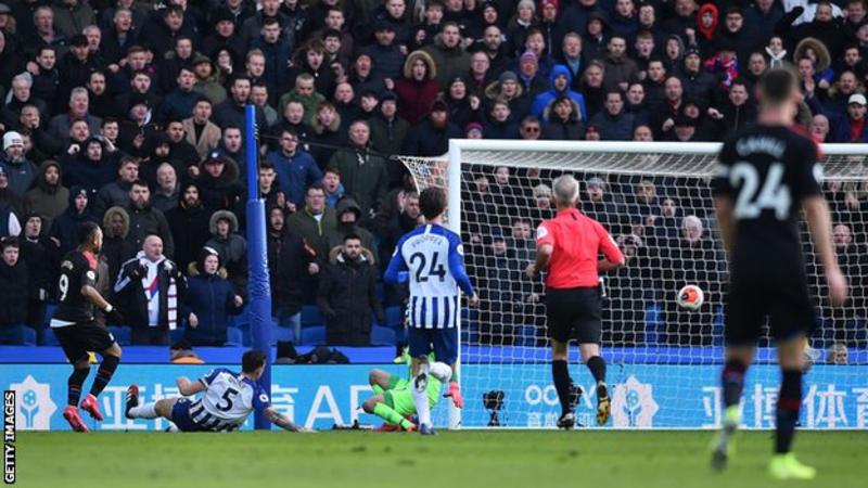 Jordan Ayew goal clinches victory for Crystal Palace against Brighton