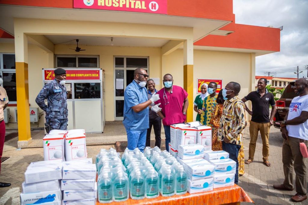 COVID-19: NAPO donates PPEs to Manhyia gov’t hospital