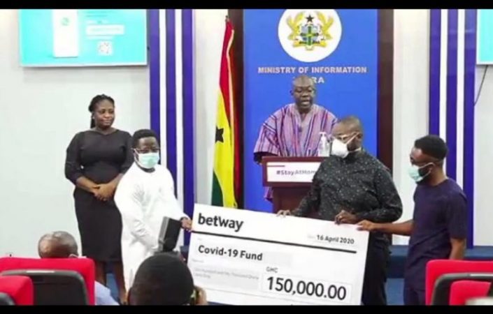 Betway Ghana donates Ghc150K to Covid-19 Trust Fund