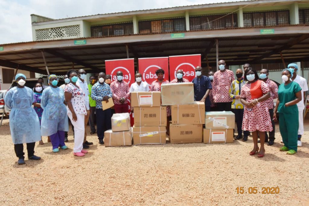 Absa Bank Ghana, Genser Energy and partners donate medical supplies to help fight COVID-19