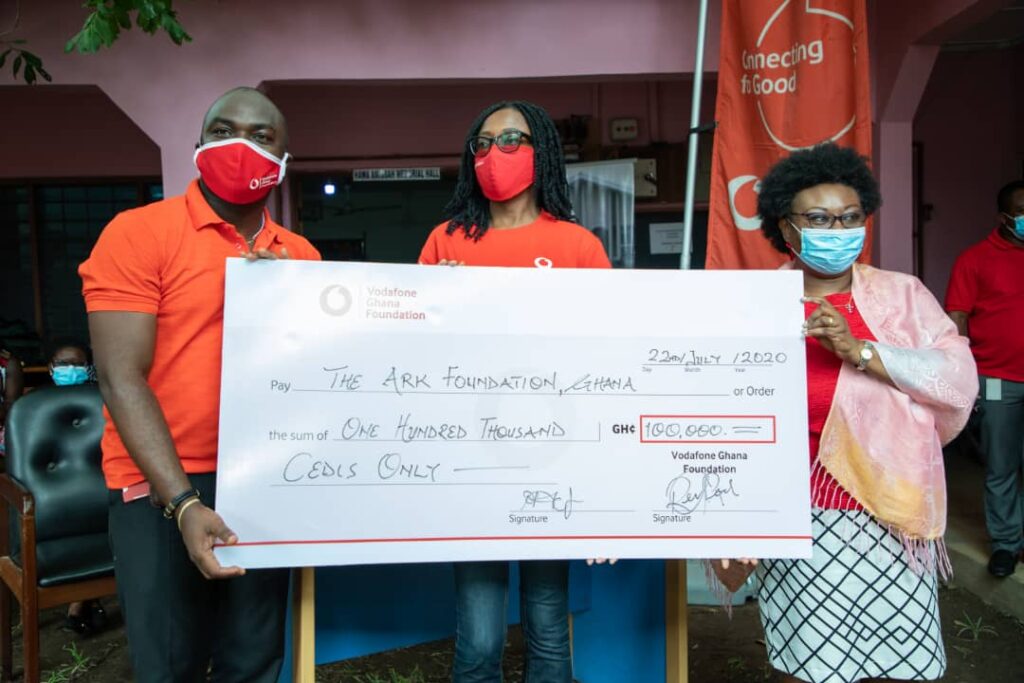 Vodafone Ghana Foundation donates Ghc 100,000 to Ark Foundation