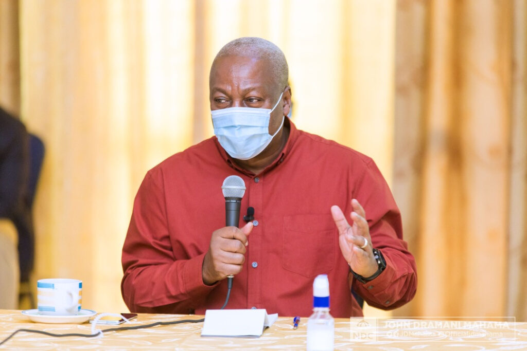 Mahama ends unannounced  registration centre visits over COVID-19 concerns