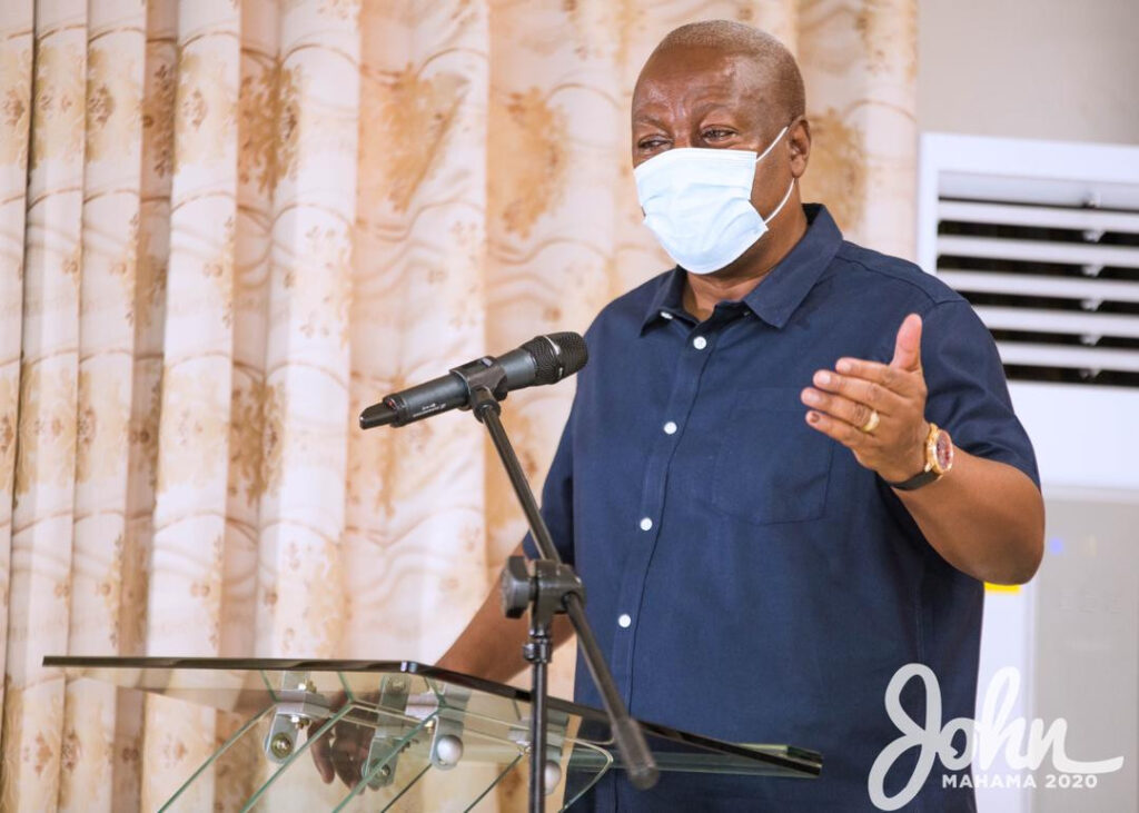 Mahama assures Ghanaians of free primary healthcare