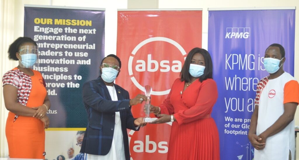 Absa Bank Ghana awarded by Enactus for supporting youth development