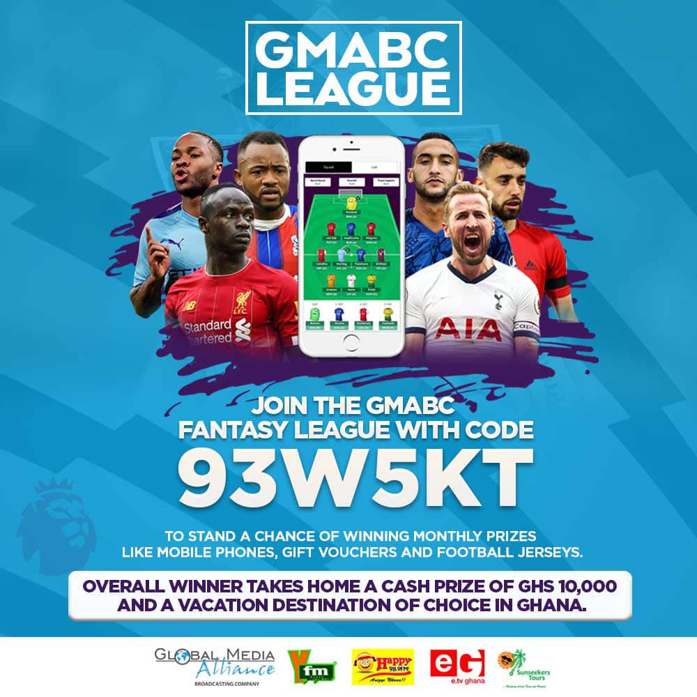 GMABC Fantasy League: GH₵ 10,000 up for grabs in the 2020/21 EPL season