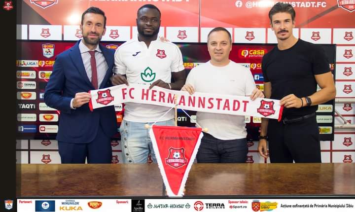Bright Addae completes move to Romanian side FC Hermannstadt
