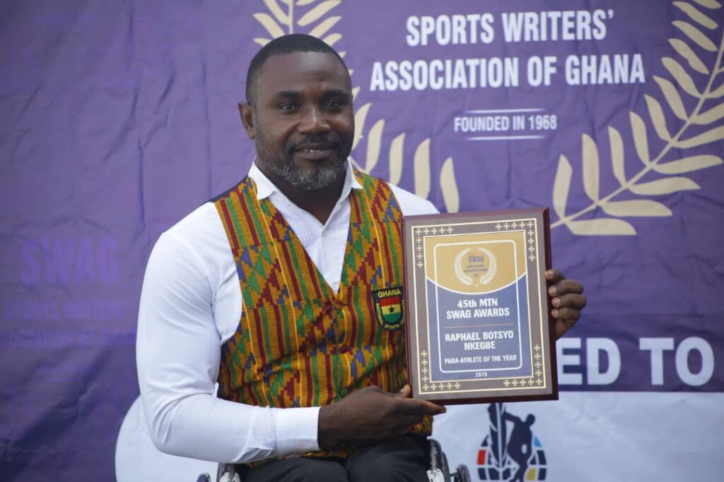 2019 SWAG Awards: Botsyo Nkegbe is Ghana’s top para-athlete for 2019