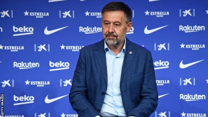 Barcelona president Bartomeu resigns