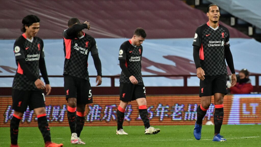 Aston Villa score seven to embarrass champions Liverpool