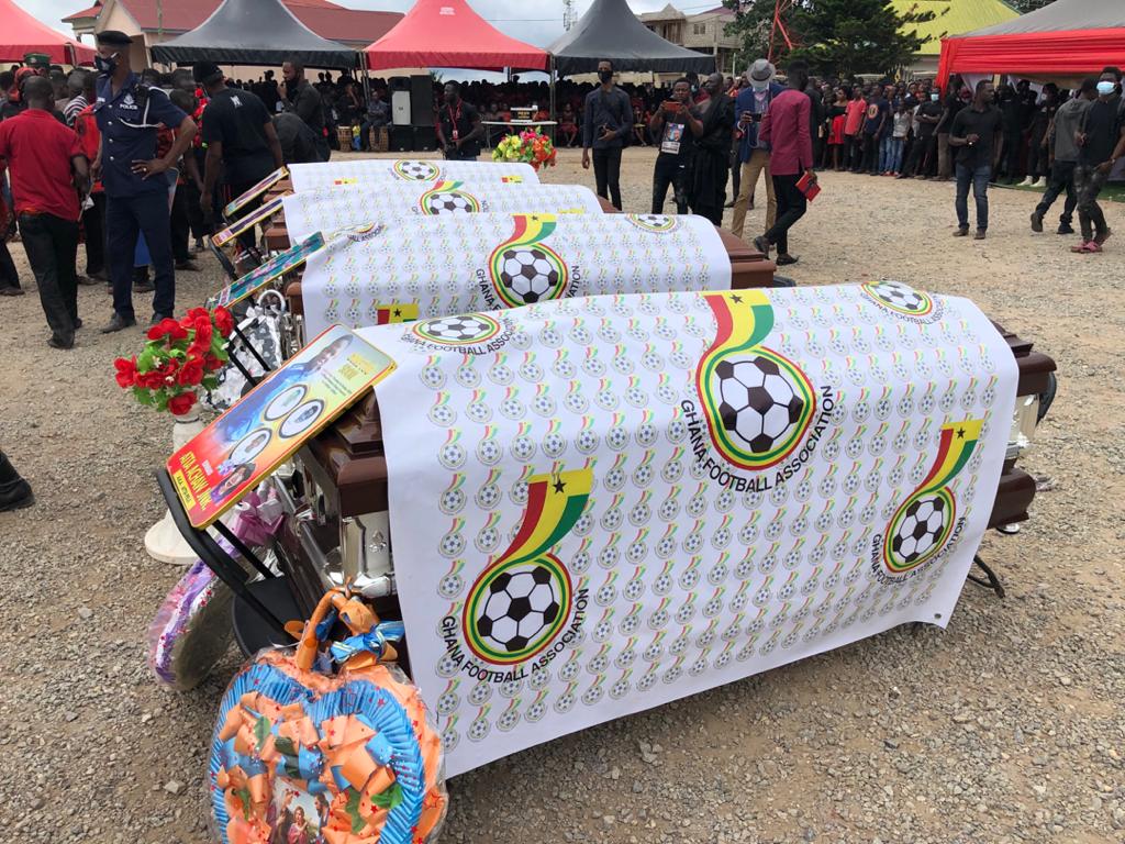 Offinso accident: four colts footballers laid to rest