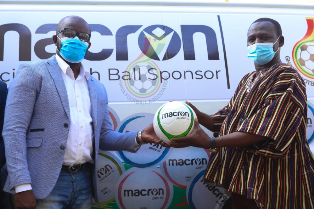 Macron delivers balls, bibs to GFA ahead of start of new season