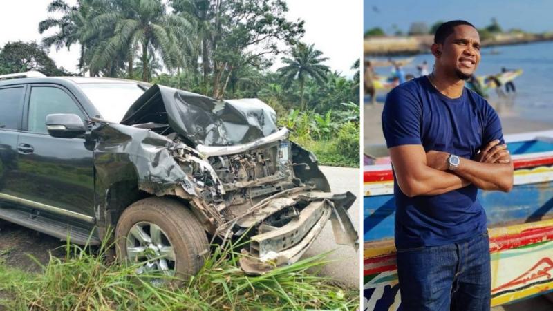 Samuel Eto’o unhurt after car crash in Cameroon