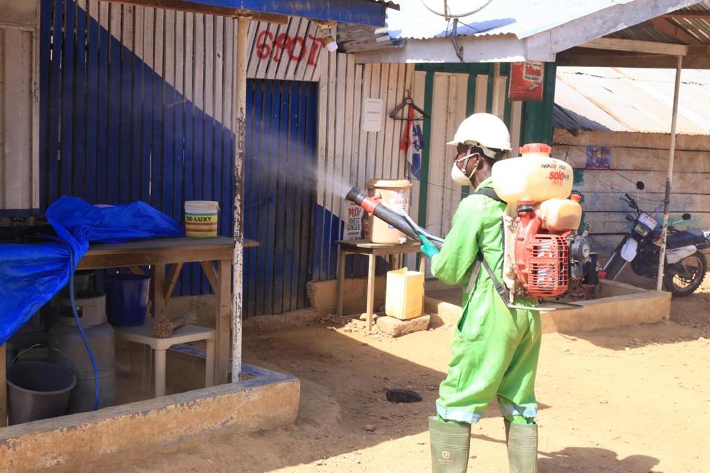 Sanitation Ministry disinfects markets in Oti Region