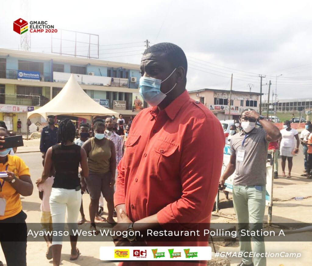 Election 2020: John Dumelo casts vote in somber mood