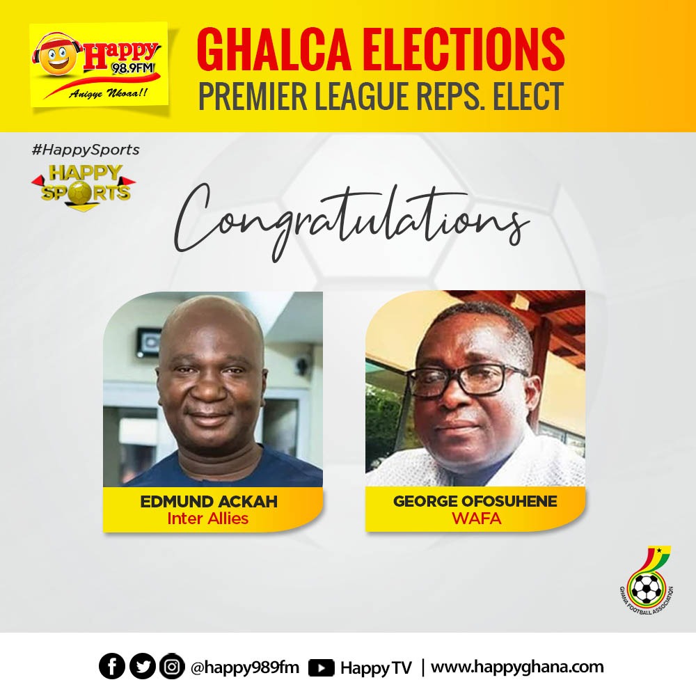 GHALCA Election: Ackah, Ofosuhene elected to represent Premier League on ExCo