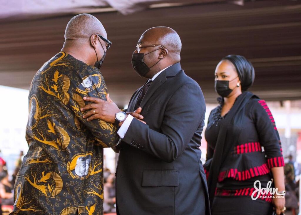 Four photos of Mahama at Rawlings’ funeral that melted Ghanaians heart