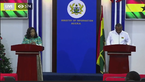 Playback: Minister’s press briefing update on swearing-in of Prez Nana Addo