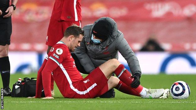 Liverpool captain Henderson out until April with groin injury