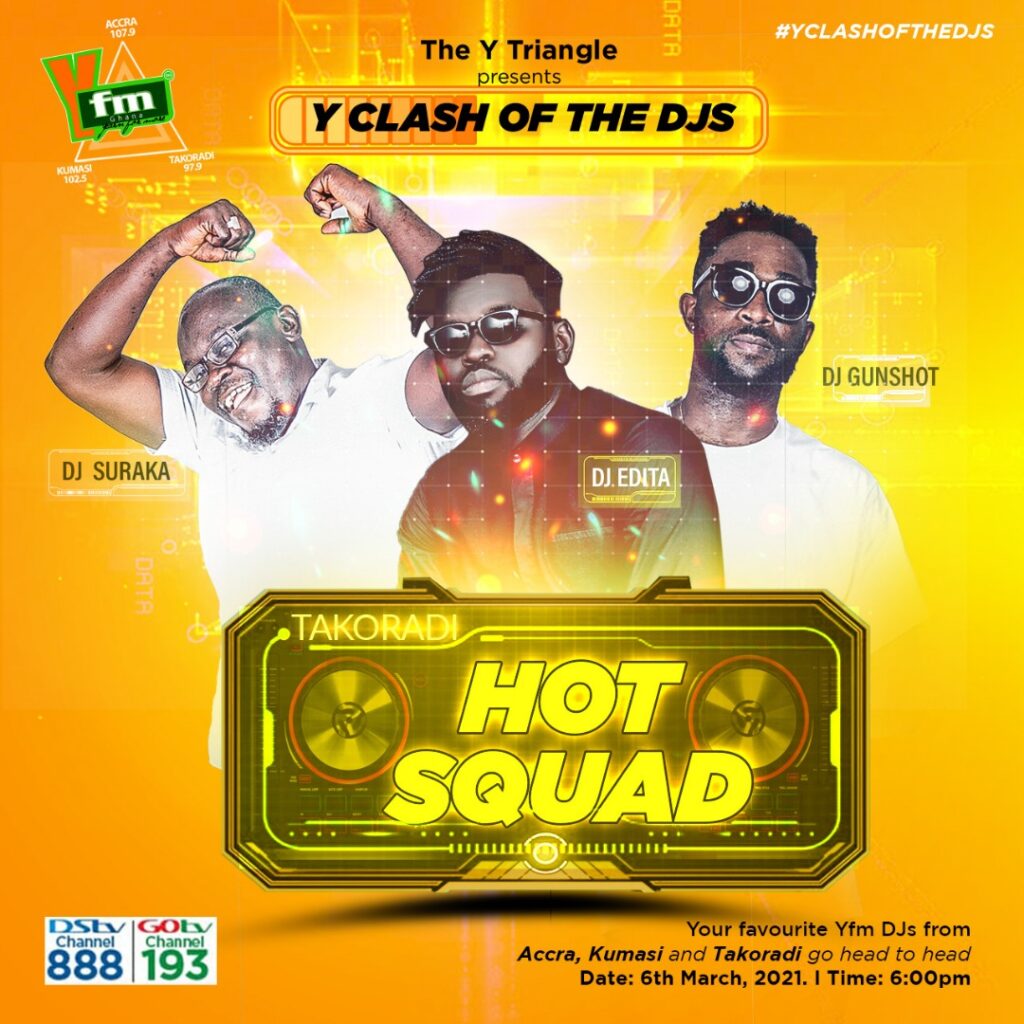 Y Clash of the DJs: Meet Y97.9FM Takoradi’s Hot Squad