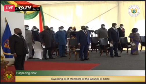 Playback: Swearing in of members of the Council of State