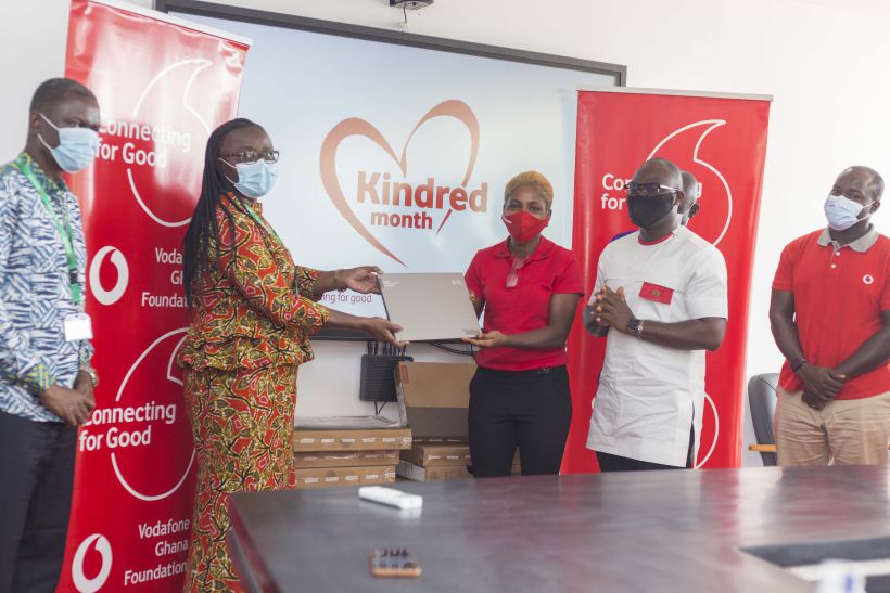 Vodafone Ghana Foundation and Vodafone Business donate 200 laptops to KNUST