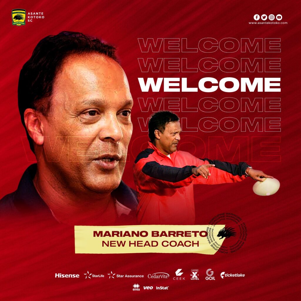 GPLonHappyFM: Mariano Barreto arrives on time to lead Kotoko against Aduana Stars