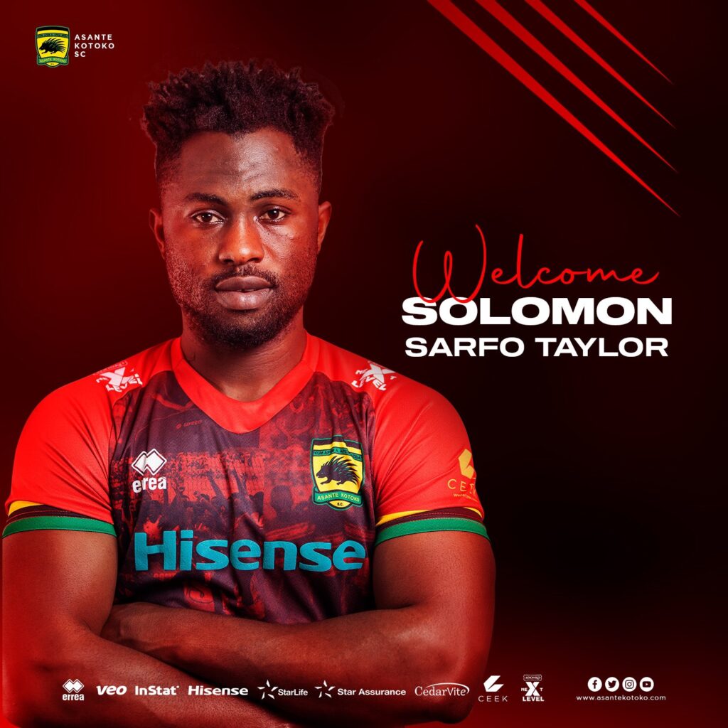 Solomon Sarfo Taylor joins Asante Kotoko