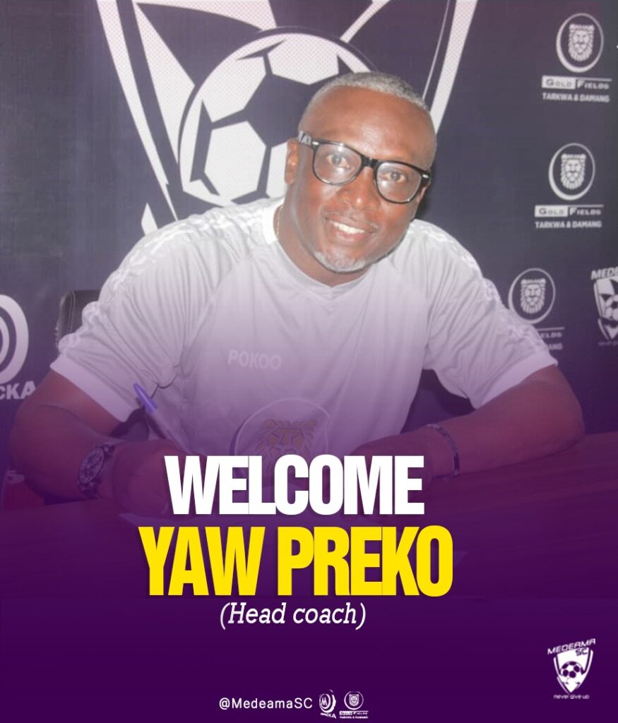 Official: Medeama appoint Yaw Preko as head coach