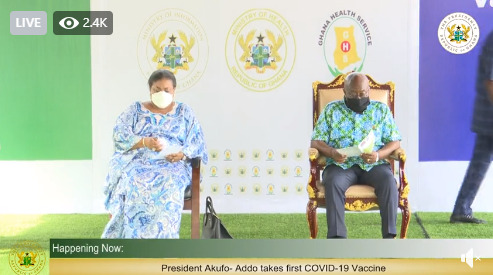 Playback: Prez Nana Addo takes COVID-19 vaccine injection