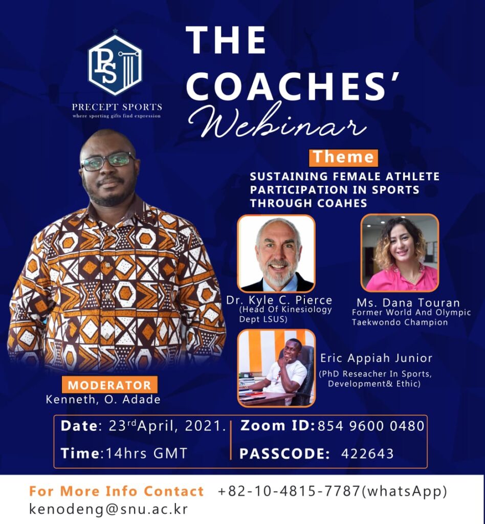 Precept Sports Consult to hold ‘The Coaches’ Webinar’