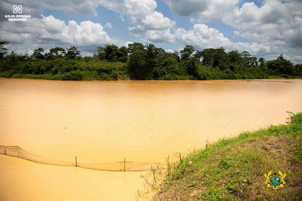 Minister weeps over galamsey destroying water bodies