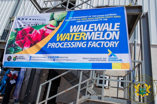 1D1F: Prez Akufo-Addo inspects Gh¢36m Watermelon Juice Factory in Walewale