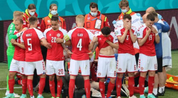 EURO 2020:Christian Eriksen collapses during Denmark-Finland game