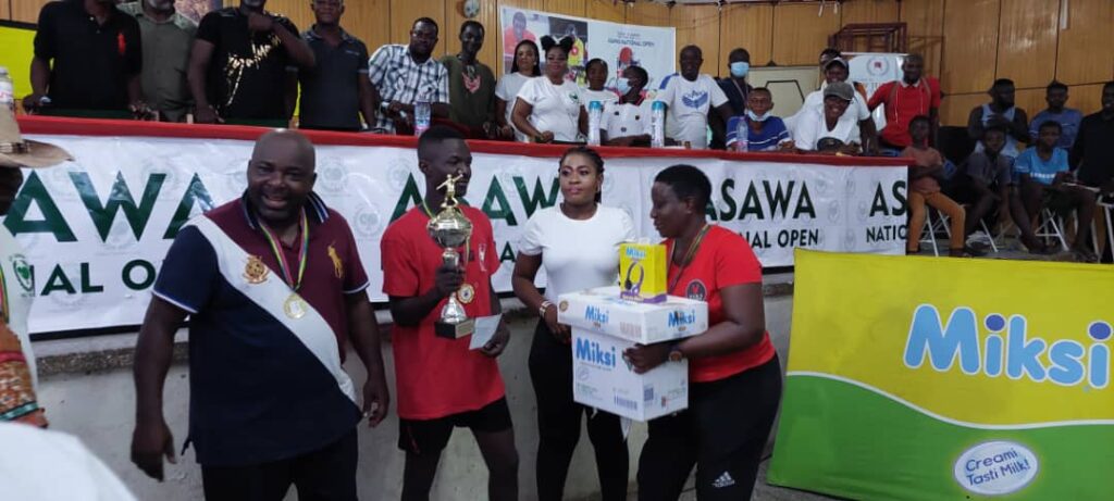 Emmanuel Ofori, Cynthia Arthur emerge winners of Asawa National Open Table Tennis Championship