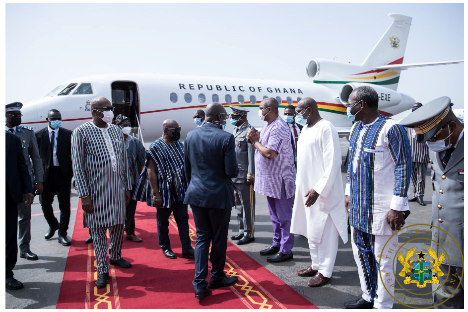 Prez Akufo-Addo uses Presidential jet for brief visit to Burkina Faso