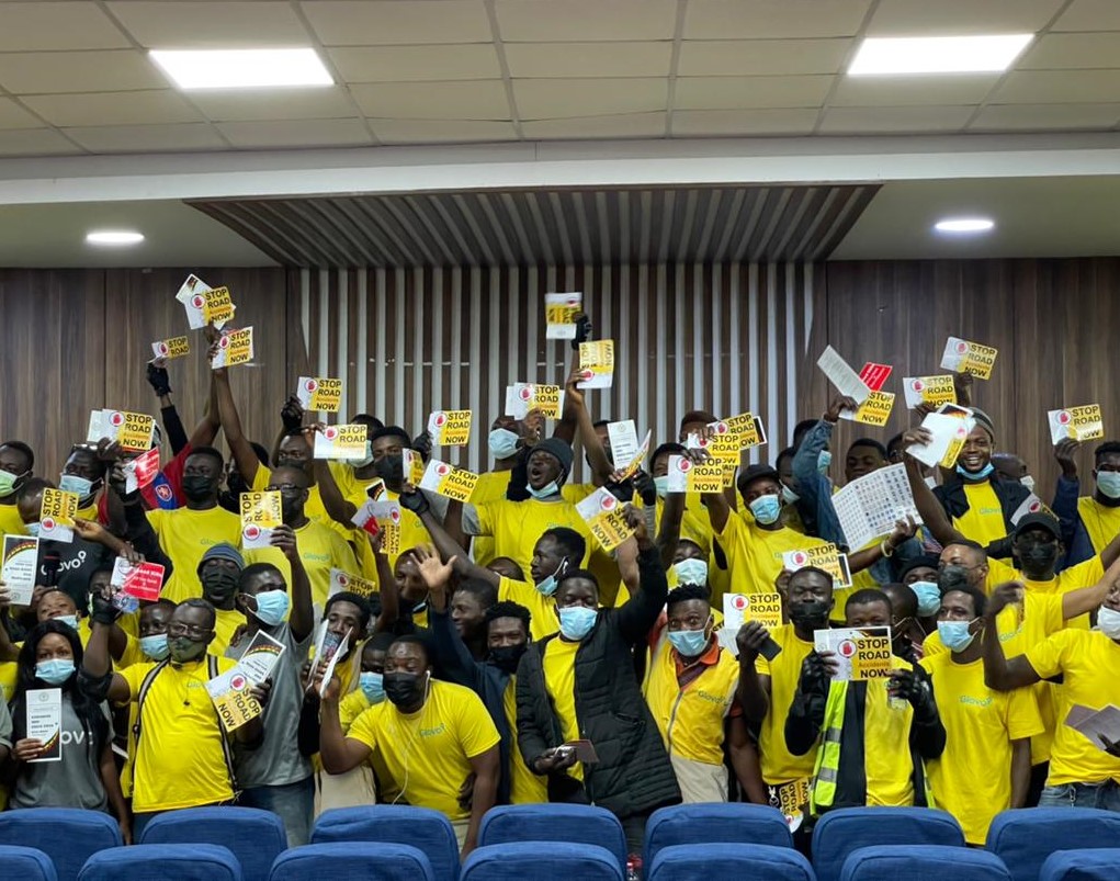 Glovo Couriers receive safety training from MTTD