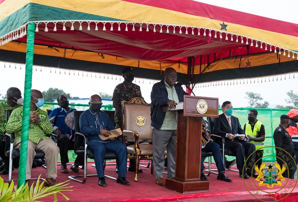 Prez Akufo-Addo cuts sod for phase II of  million Uhas expansion project in Ho