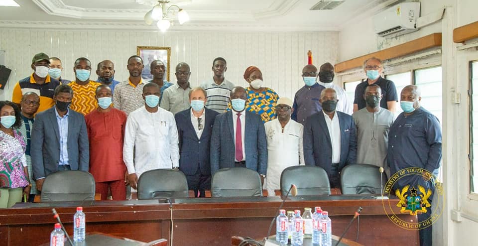 GFA introduces Black Stars coach Milovan Rajevac to Sports Minister