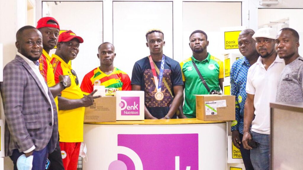 Denk Pharma Ghana honors Olympic Bronze medalist Samuel Takyi