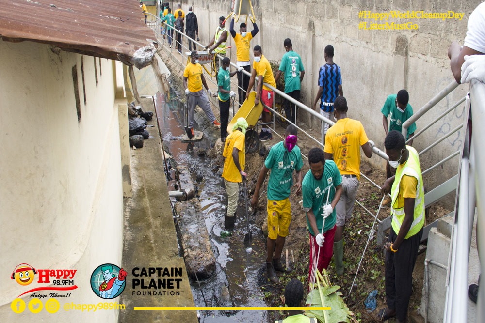 Happy FM climaxes its maiden edition ‘Happy World Clean-Up Day’ exercise