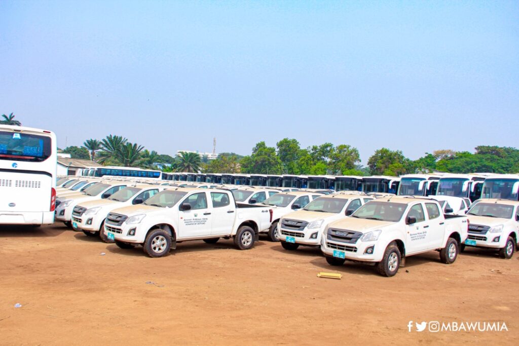 Bawumia hands over 150 additional vehicles to second cycle schools