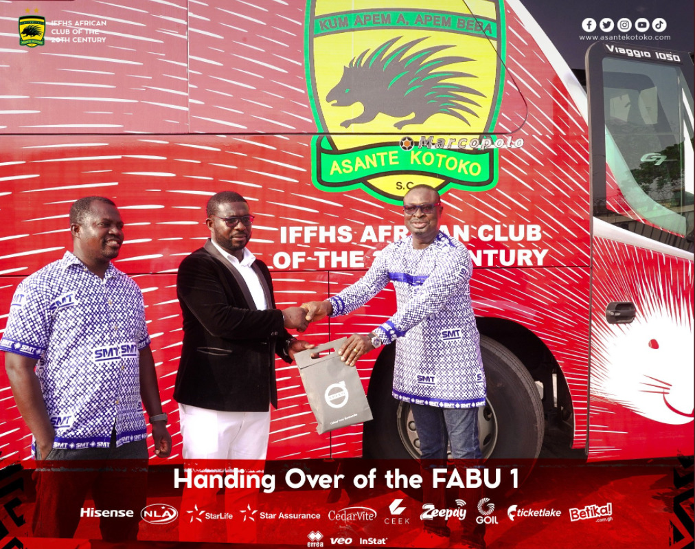 Asante Kotoko gets new bus from partners Access Bank