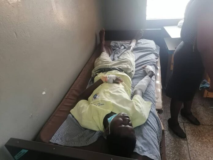 Photos: Scores of pupils injured in train accident at New Takoradi