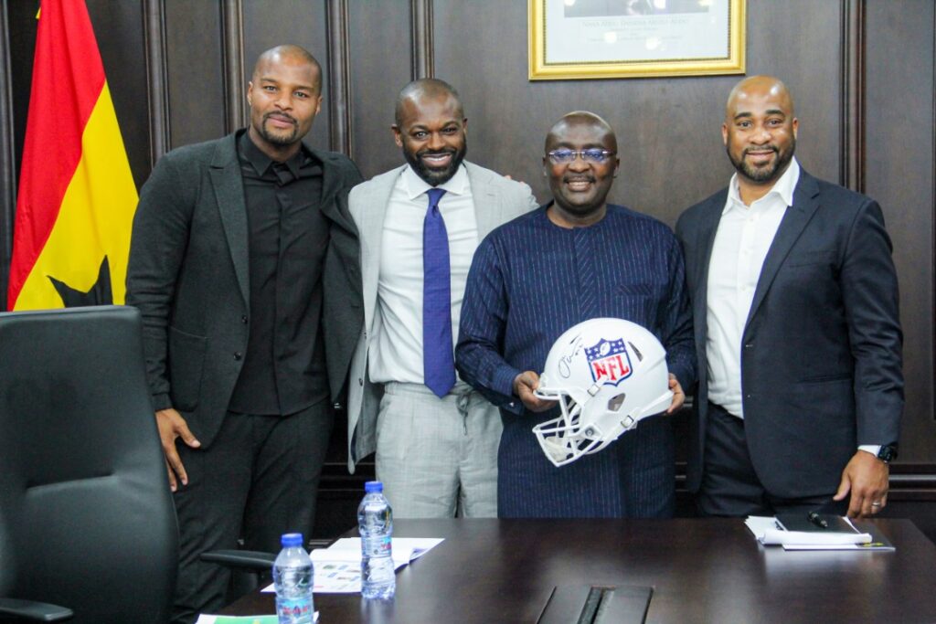 Bawumia woos American Football to establish NFL Africa Academy in Ghana for talent development