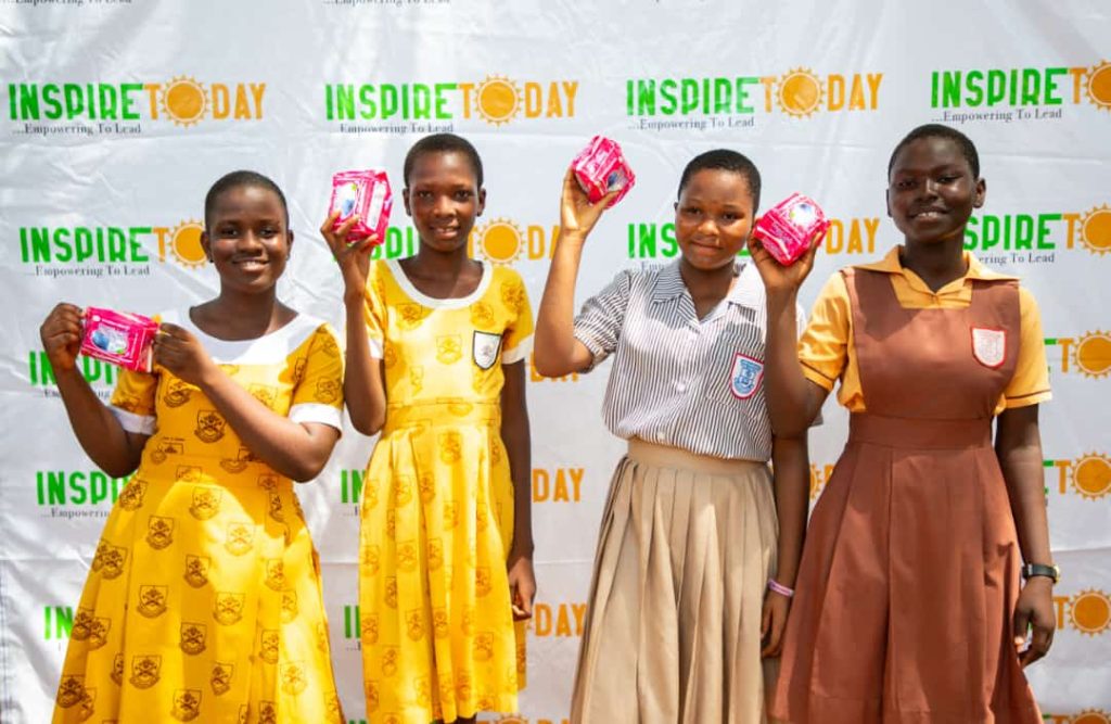 WorldMenstrualHygeineDay: INSPIRE TODAY/MTN Ghana support teen girls in Amasaman