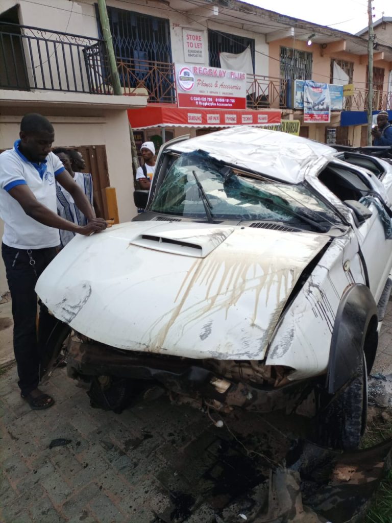 NDC’s National Organizer Hopeful escapes death as car somersaults three times