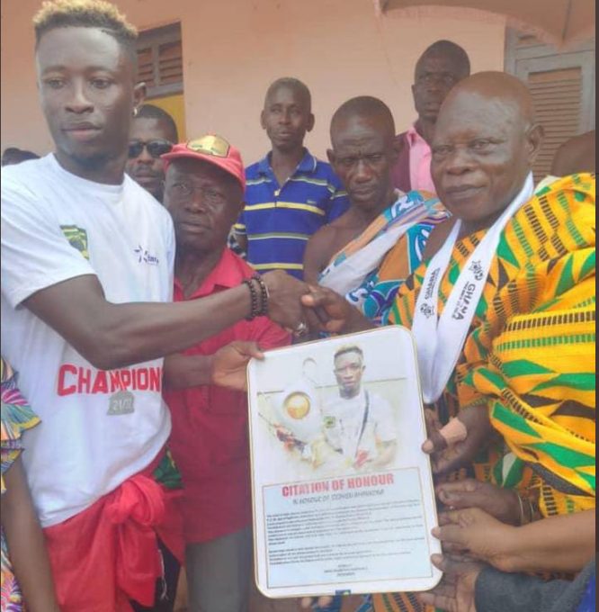 Asante Kotoko winger Stephen Amankona to have a village named after him for winning GPL title- Jinijini Chief